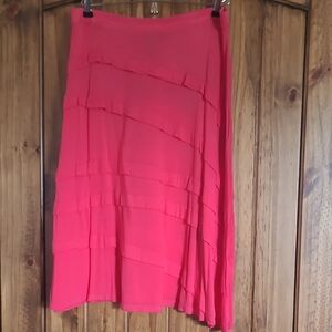 INC International Concepts Asymmetrical Pink Skirt. Size L